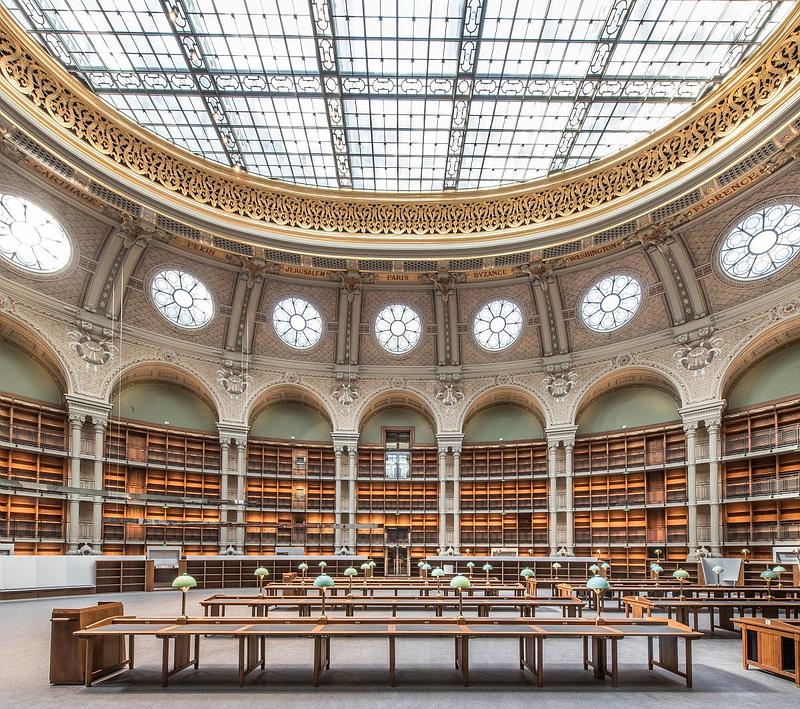 The Richelieu site Of the French National Library (BNF) - Salle Ovale & Salle Labrouste